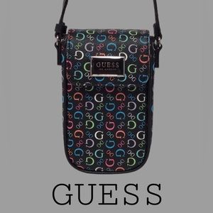 GUESS McKinney Logo Design Crossbody Phone Bag, Front Flap